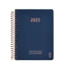 Kalender 2025 A6 vecka/uppslag marinblå