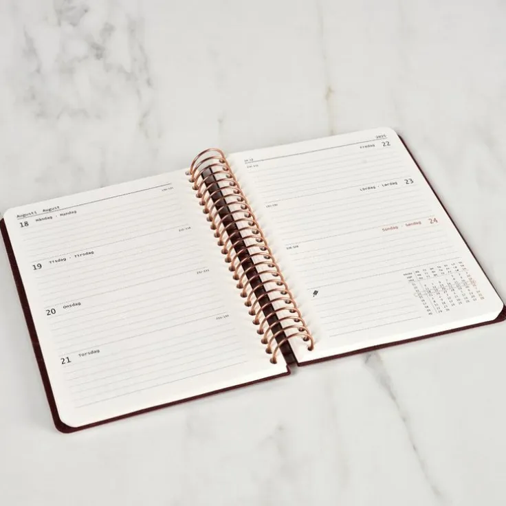 Kalender 2026 A6 Vecka/Uppslag Coffee