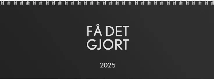 Kalender 2025 Bordsalmanackan Få det gjort