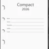 Kalender 2026 Compact grundsats