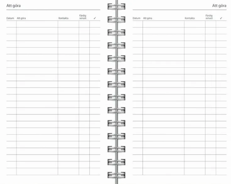 Kalender 2025-2026 Compact Textile grön