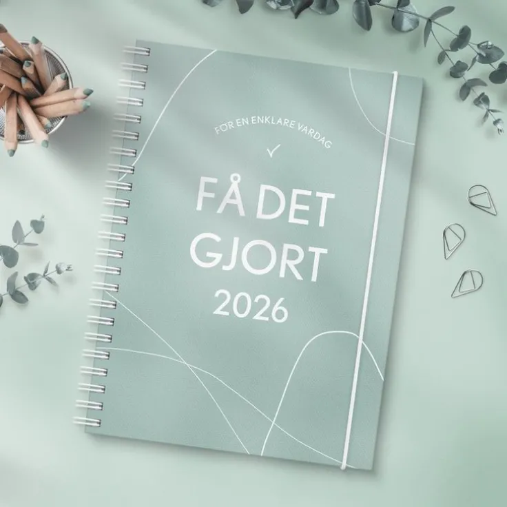 Kalender 2026 Få det gjort grön