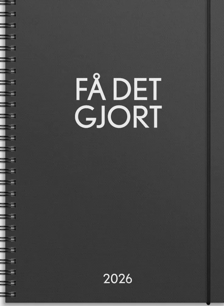Kalender 2026 Få det gjort svart