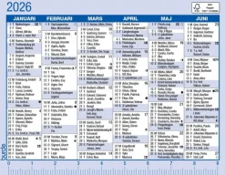 Kalender 2026 Kalenderkort