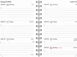 Kalender 2026 Leader Textile grön