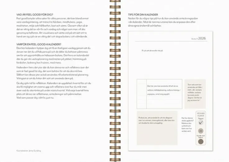 Kalender 2026 Life Planner Feel good