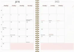 Kalender 2025 Life Planner Pink horisontell