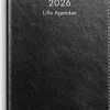 Kalender 2026 Lilla Agendan svart konstläder