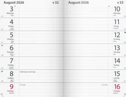 Kalender 2026 Maxinote blå kartong