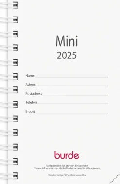 Kalender 2025 Mini refill
