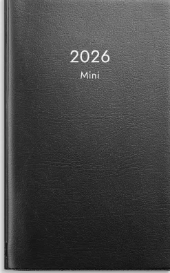 Kalender 2026 Mini svart plast