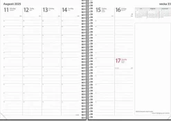 Kalender 2025 Noteringskalendern svart konstläder