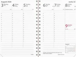 Kalender 2026 Prestige cognac konstläder