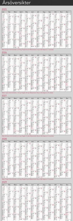 Kalender 2026 Årsblad
