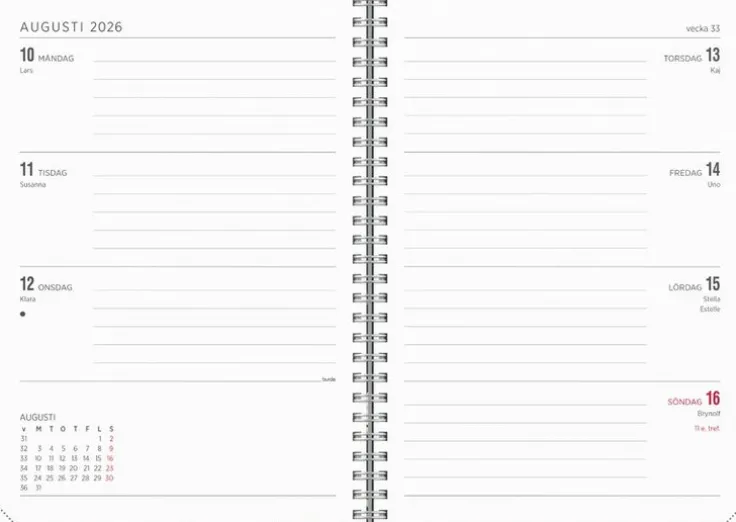 Kalender 2026 Senator A5 Story blomma