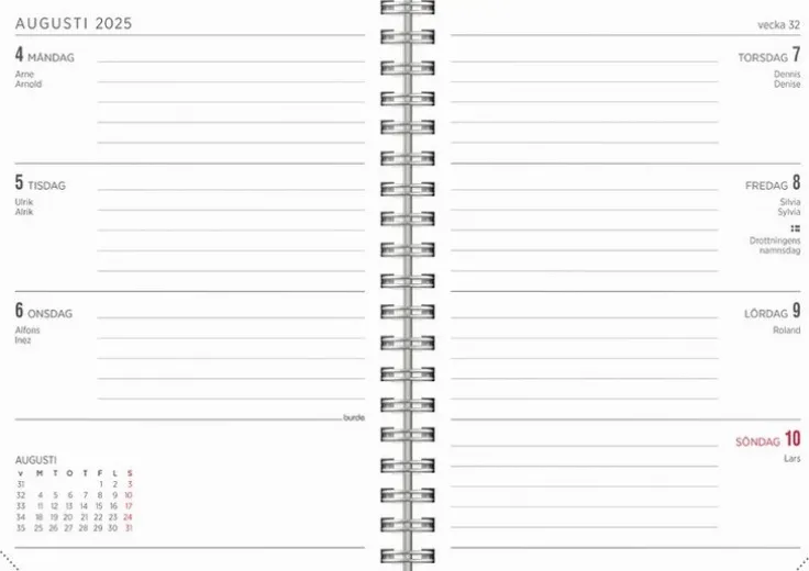 Kalender 2025 Senator A6 Textile beige