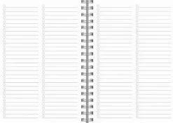 Kalender 2025 Senator A6 Textile svart