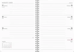 Kalender 2025-2026 Senator A5 Textile rosa