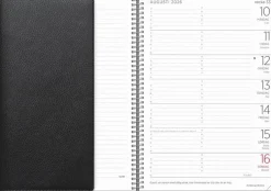 Kalender 2026 Stor Veckokalender Twist svart