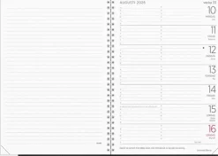 Kalender 2026 Stor Veckokalender svart plast