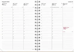 Kalender 2025 Weekly A6 Story blå