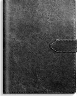 Kalender 2025 Weekly A5 svart konstläder