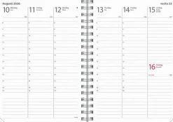 Kalender 2026 Weekly A6 Textile grön