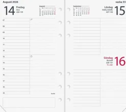 Kalendersats 2026 Regent Agenda