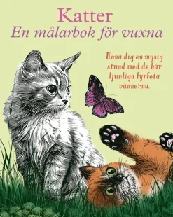 Katter : en målarbok för vuxna