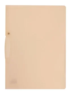 Klämmapp A4 transparent vit