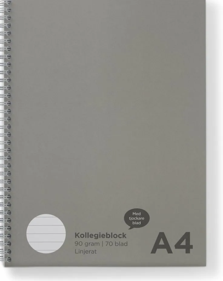 Kollegieblock A4 linjerat