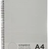 Kollegieblock A4 linjerat - grå inlaga/vita linjer