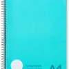 Kollegieblock A4 linjerat turkos