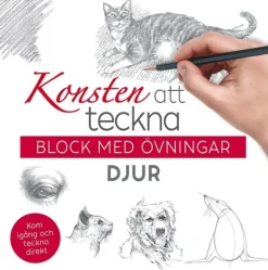 Konsten att teckna : block med övningar - djur