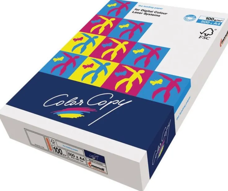 Kopieringspapper A4 ohålat 100g 500 ark vit