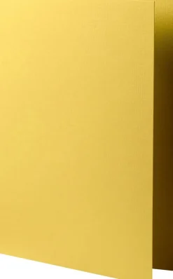 Kort A5 dubbla 5-pack gul