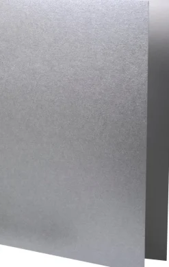 Kort A6 dubbla stående 5-pack silver