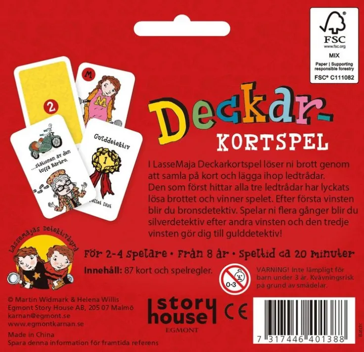 Lassemaja deckarkortspel