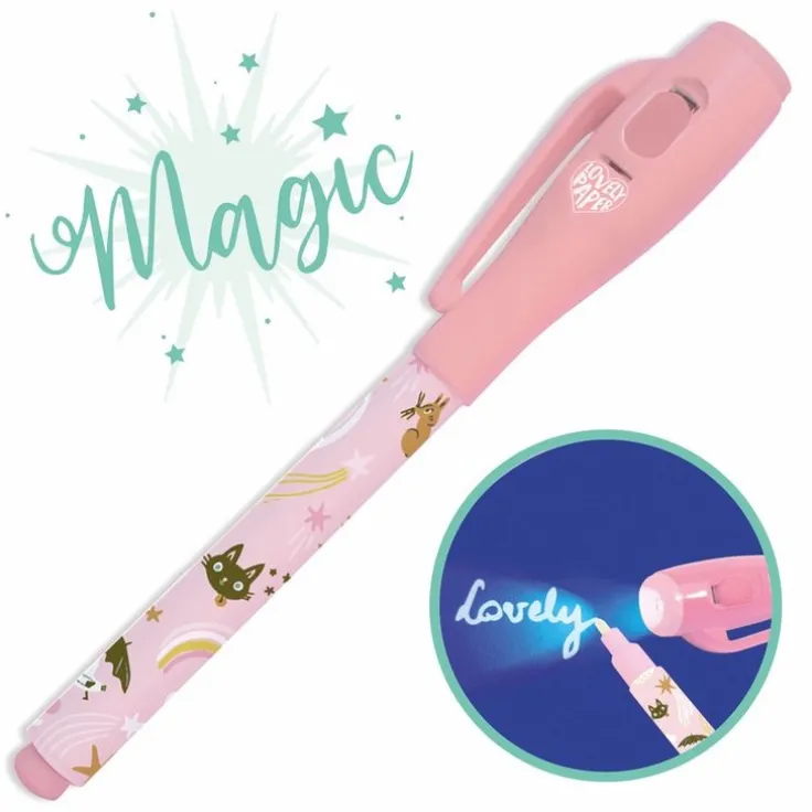 Magisk penna med osynligt bläck - rosa