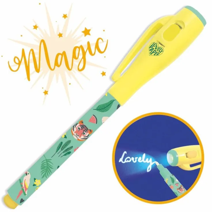 Magisk penna med osynligt bläck - gul