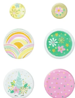 Magnet glas 6st pastell