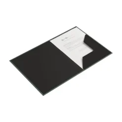 Mapp A4 Paulina canvas grön