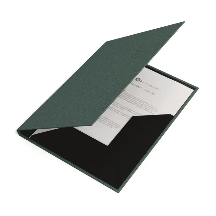 Mapp A4 Paulina canvas grön