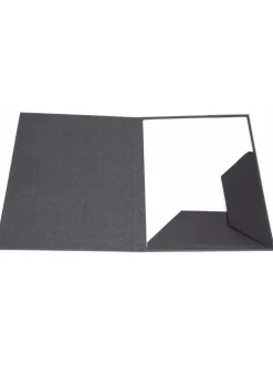 Mapp A4 Paulina canvas svart