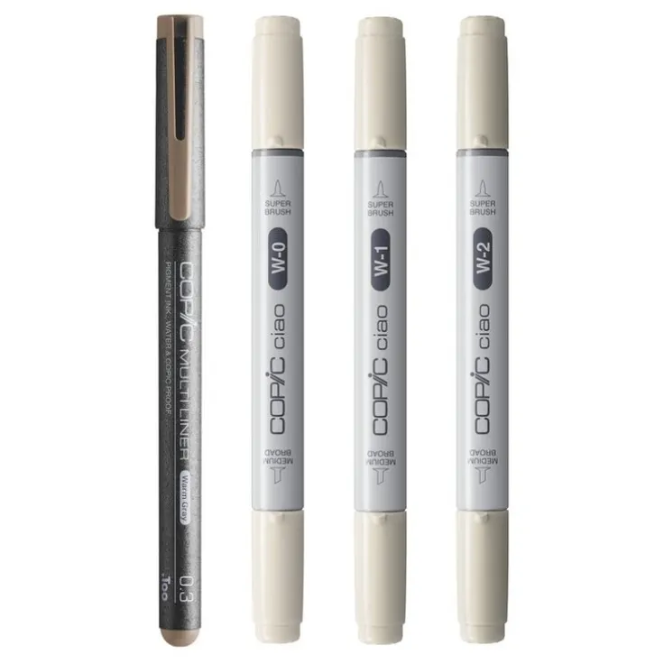 Marker Copic Ciao Shade 4-pack - Light Warm Grey