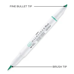 Markerpenna Zebra Mildliner Brush 10 färger