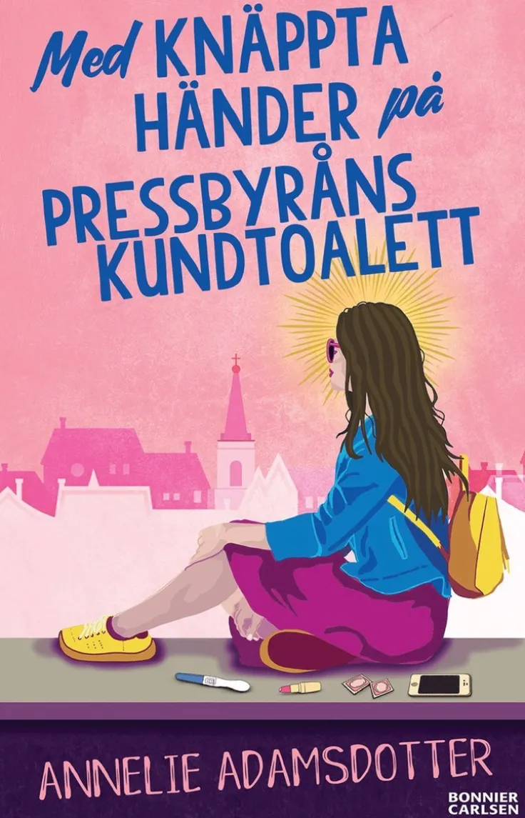 Med knäppta händer på Pressbyråns kundtoalett