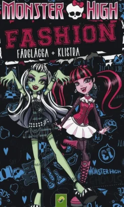 Monster High fashion - färglägg + klistra