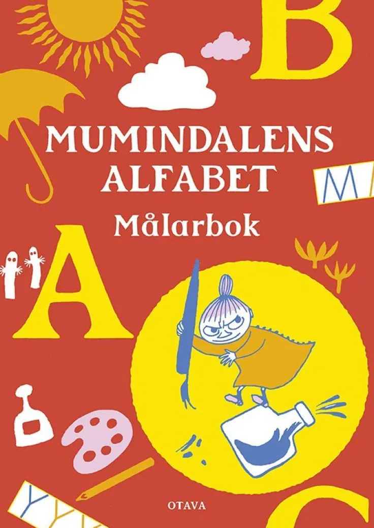 Mumindalens alfabet. Målarbok