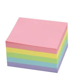 Notisblock 9x9cm pastell